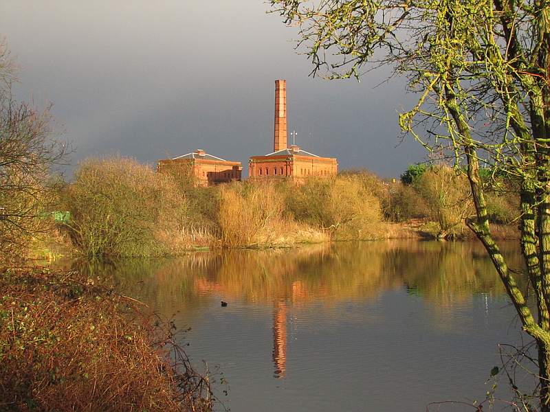 Claymills across the lake